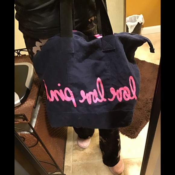 PINK By Victoria Secret Slouchy Canvas Shoulder Bag - Picture 9 of 10